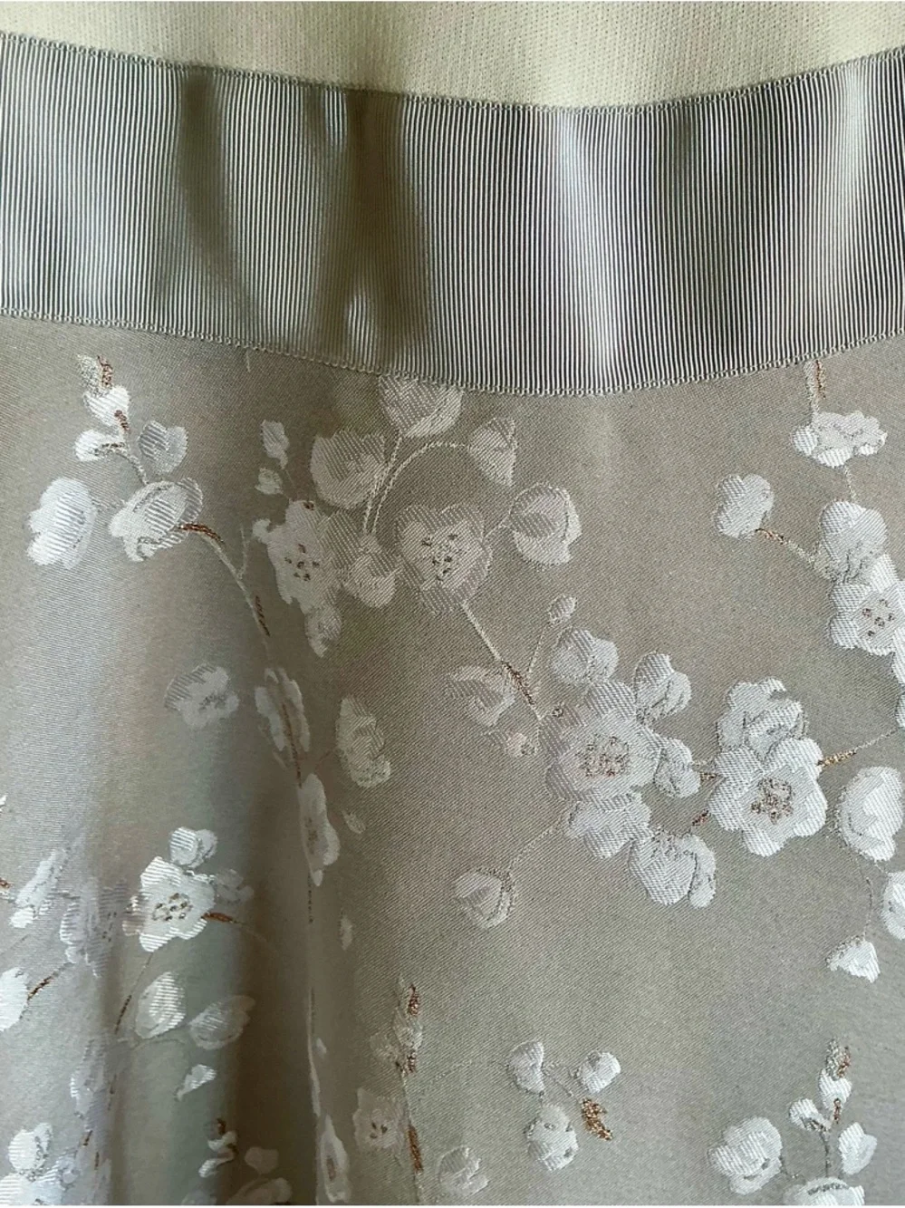 Ted Baker Ivory Long Sleeve Floral A-Line Dress - Picture 2 of 8